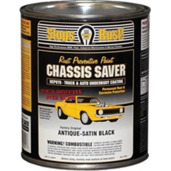 Magnet Paint & Shellac Magnet Paint & Shellac UCP970-04 1 qt Chassis Saver Paint; Stops & Prevents Rust - Satin Black MPCUCP970-04